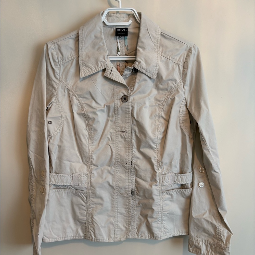 Tribal Women's Light Tan Utility Jacket